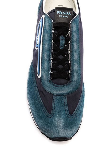 blue suede prada trainers|prada shoes.